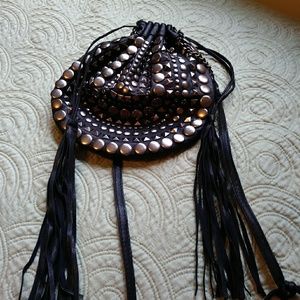 Small studded shoulder bag